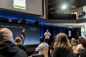 Fale Malepeai sharing his thoughts at our recent Intuit company-wide meeting