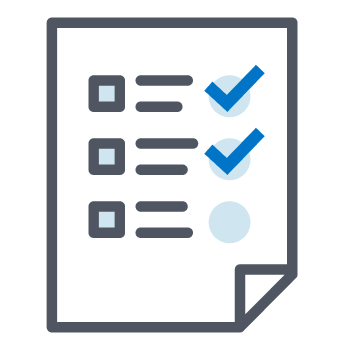Icon for a checklist